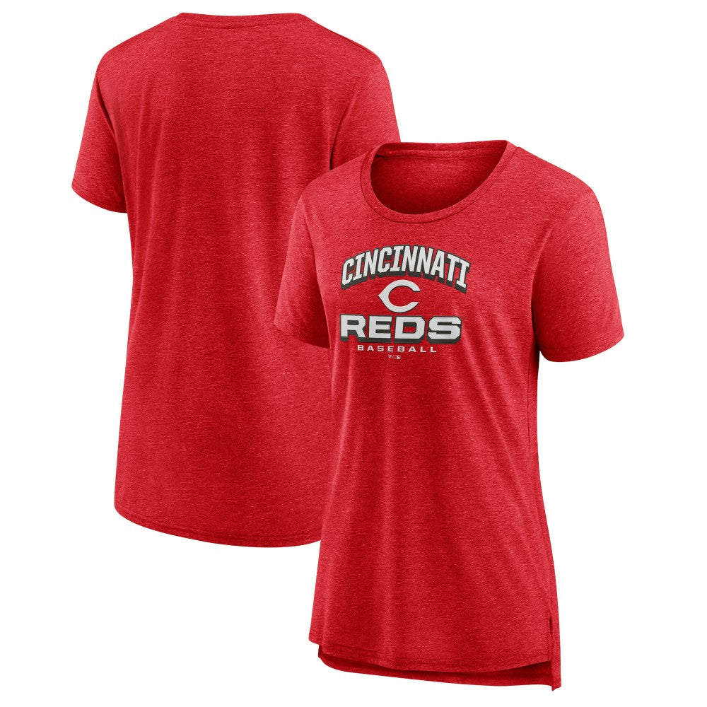 Cincinnati Reds Women's Arch Tri-Blend T-Shirt Clearance