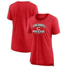 Cincinnati Reds Women's Arch Tri-Blend T-Shirt Clearance