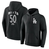 Mookie Betts Los Angeles Dodgers Mister Cartoon Name & Number Pullover Hoodie On Sale
