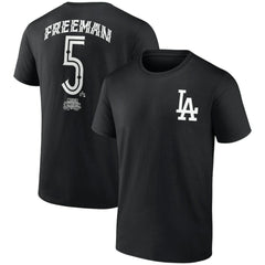 Freddie Freeman Los Angeles Dodgers Mister Cartoon Name & Number T-Shirt Lifestyle