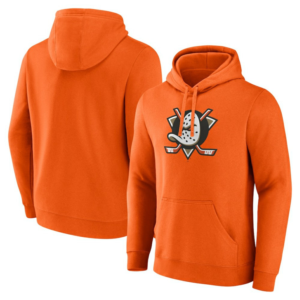Anaheim Ducks - Fanatics Primary Logo Fleece Pullover Hoodie Orange