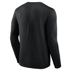 Anaheim Ducks - Fanatics Wordmark Logo Long Sleeve T-Shirt Black