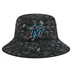 Miami Marlins New Era 2025 Spring Training All Over Print Bucket Hat Online