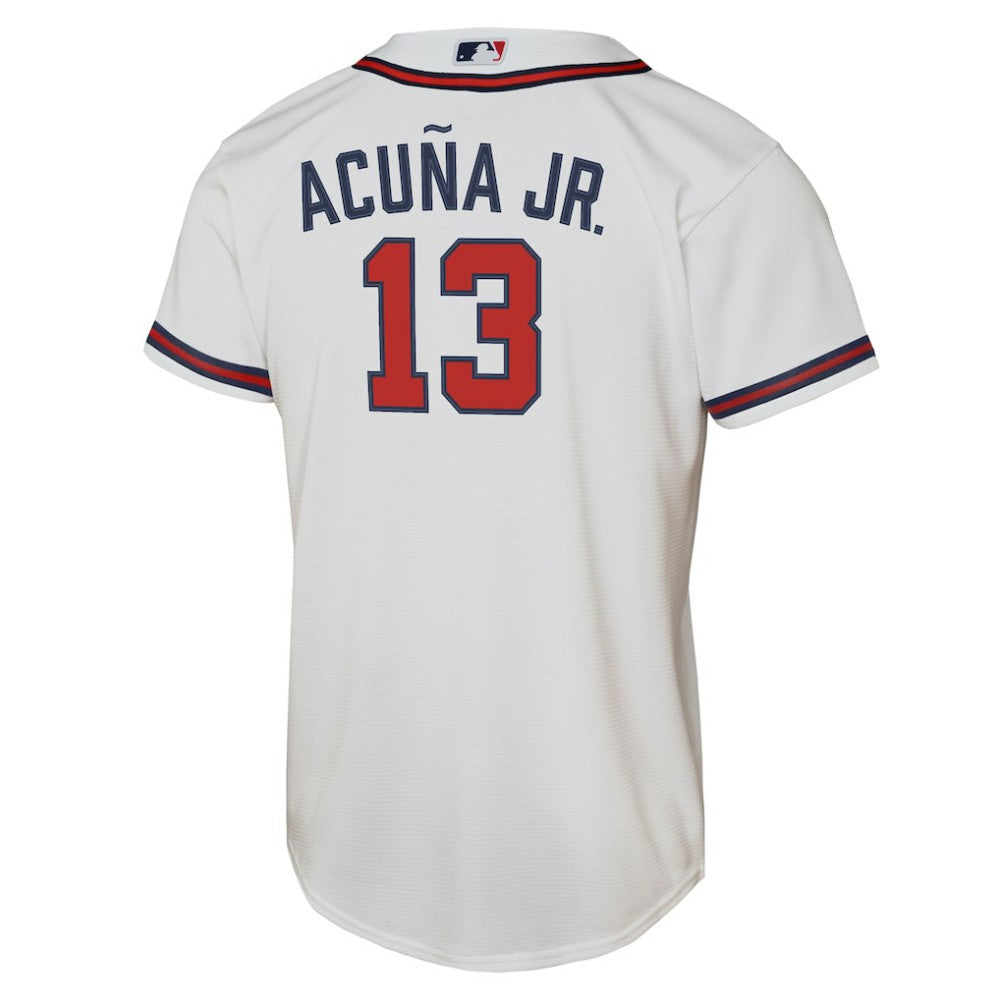 Ronald Acuna Jr. Atlanta Braves Nike Youth Home Replica Player Jersey - White | MLB Jerseys