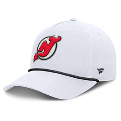 New Jersey Devils - Fanatics Rope A-Frame Adjustable Hat White