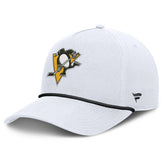 Pittsburgh Penguins Fanatics Rope A-Frame Adjustable Hat White