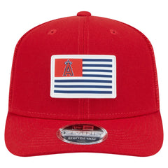 Los Angeles Angels New Era Flag 9SEVENTY Stretch-Snap Hat Lifestyle