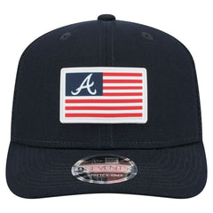 Atlanta Braves New Era Flag 9SEVENTY Stretch-Snap Hat discount