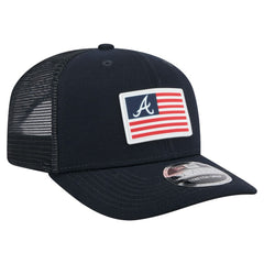 Atlanta Braves New Era Flag 9SEVENTY Stretch-Snap Hat discount