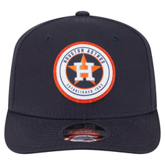 Houston Astros New Era Circle Patch 9SEVENTY Stretch-Snap Hat Clearance