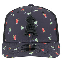 Los Angeles Angels New Era Adventure Drinks Pattern 9SEVENTY Stretch-Snap Hat Lifestyle