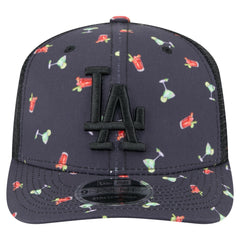 Los Angeles Dodgers New Era Adventure Drinks Pattern 9SEVENTY Stretch-Snap Hat Sale