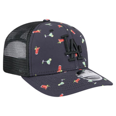 Los Angeles Dodgers New Era Adventure Drinks Pattern 9SEVENTY Stretch-Snap Hat Sale