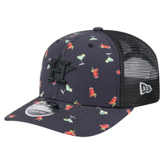 Houston Astros New Era Adventure Drinks Pattern 9SEVENTY Stretch-Snap Hat Lifestyle
