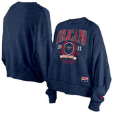 New Era - New Orleans Pelicans Women's Throwback Vintage Enzyme Wash Oversized Boxy Pullover Sweatshirt - Navy