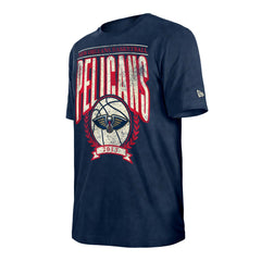 New Era - New Orleans Pelicans Throwback Vintage Boxy Mineral Wash T-Shirt - Navy