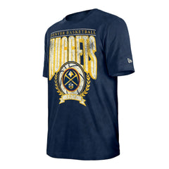 New Era - Denver Nuggets Throwback Vintage Boxy Mineral Wash T-Shirt - Navy