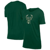 New Era - Milwaukee Bucks Women's Glam Game Flower T-Shirt - Hunter Green