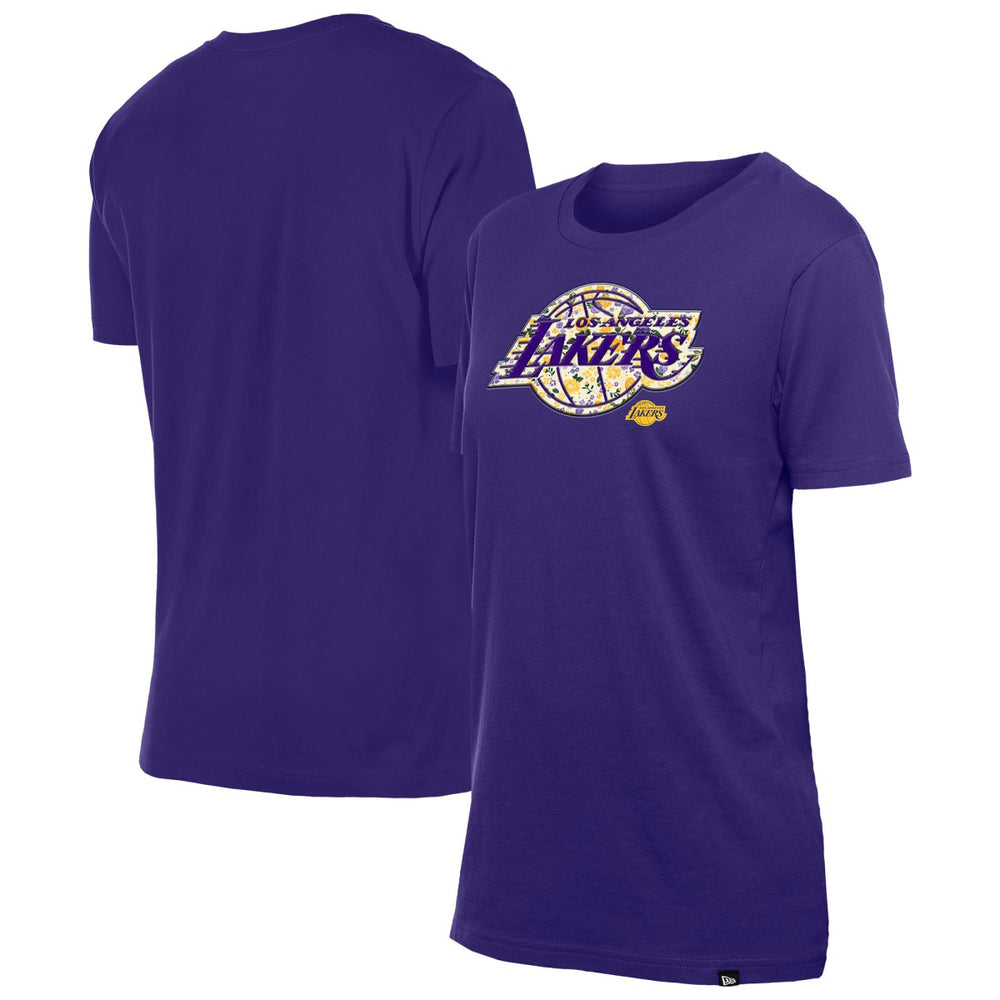 New Era - Los Angeles Lakers Women's Glam Game Flower T-Shirt - Purple