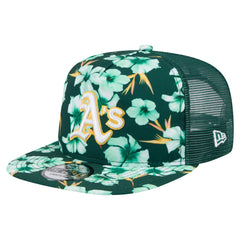 Athletics New Era Adventure Pattern Golfer Trucker Snapback Hat Sale