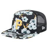 Pittsburgh Pirates New Era Adventure Pattern Golfer Trucker Snapback Hat Clearance