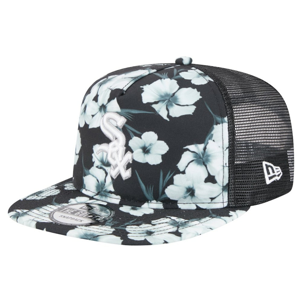 Chicago White Sox New Era Adventure Pattern Golfer Trucker Snapback Hat Online