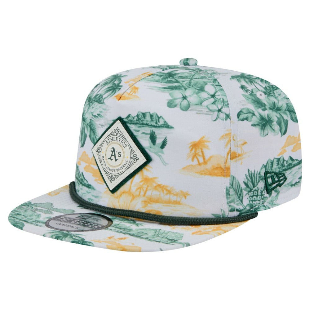 Athletics New Era Printed Island Golfer Snapback Hat On Sale