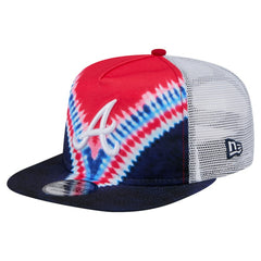 Atlanta Braves New Era Tie-Dye Golfer Trucker Adjustable Hat Online