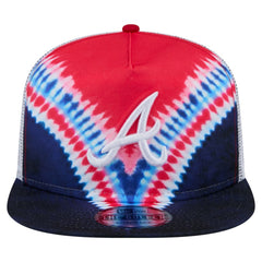 Atlanta Braves New Era Tie-Dye Golfer Trucker Adjustable Hat Online