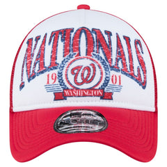 Washington Nationals New Era Distressed 9FORTY A-Frame Adjustable Trucker Hat Sale