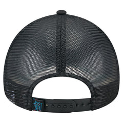 Miami Marlins New Era Distressed 9FORTY A-Frame Adjustable Trucker Hat Sale