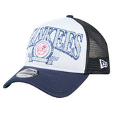 New York Yankees New Era Distressed 9FORTY A-Frame Adjustable Trucker Hat On Sale