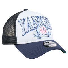 New York Yankees New Era Distressed 9FORTY A-Frame Adjustable Trucker Hat On Sale