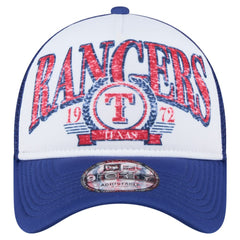 Texas Rangers New Era Trucker A-Frame 9FORTY Adjustable Hat Lifestyle