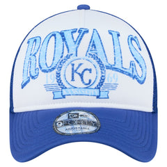 Kansas City Royals New Era Distressed 9FORTY A-Frame Adjustable Trucker Hat Sale