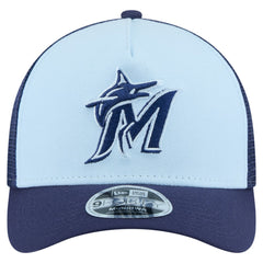 Miami Marlins New Era 2-Tone Color Pack 9FORTY M-Crown A-Frame Adjustable Hat Clearance