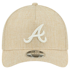 Atlanta Braves New Era Cotton Weave M-Crown A-Frame 9FORTY Adjustable Hat Clearance