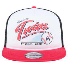 Minnesota Twins New Era Retro Script Trucker 9FIFTY Snapback Hat Sale