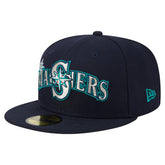 Seattle Mariners New Era Overlap 59FIFTY Fitted Hat for sale