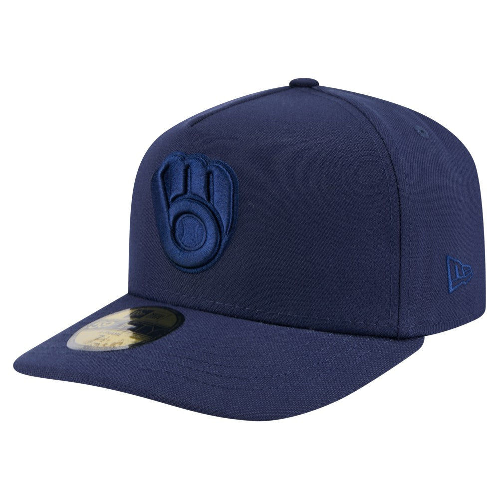 Milwaukee Brewers New Era Color Pack A-Frame 59FIFTY Fitted Hat for sale