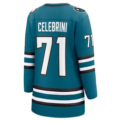 Macklin Celebrini San Jose Sharks - Fanatics Women's Home Breakaway Jersey – Teal