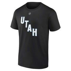Clayton Keller Utah Mammoth - Fanatics Authentic Stack Name & Number T-Shirt Black