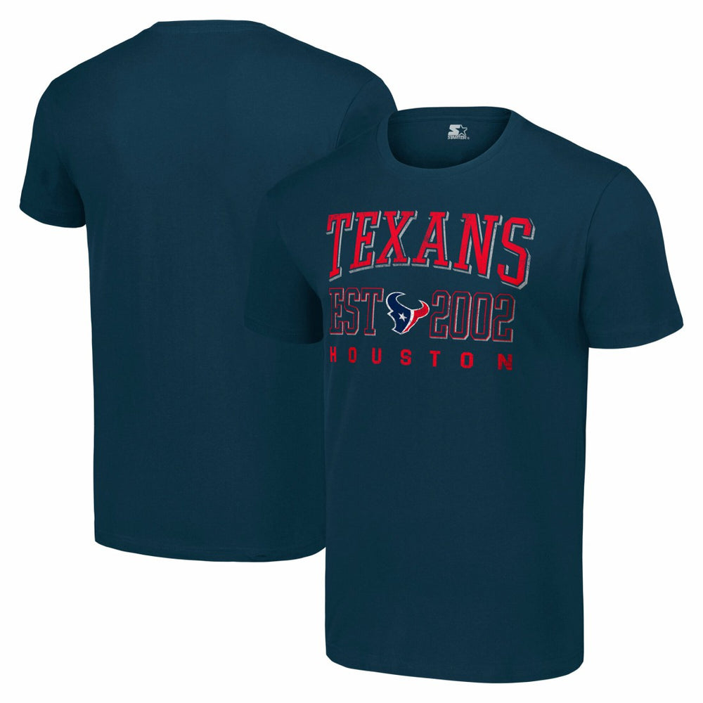 Houston Texans Starter Distressed Graphic T-Shirt Navy - NFL