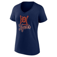Detroit Tigers Women's Fastball V-Neck T-Shirt for sale