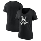 Los Angeles Dodgers Women's Fastball V-Neck T-Shirt Lifestyle