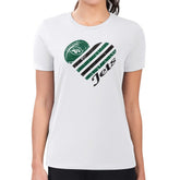 New York Jets G-III 4Her by Carl Banks Women's Heart T-Shirt White - NFL
