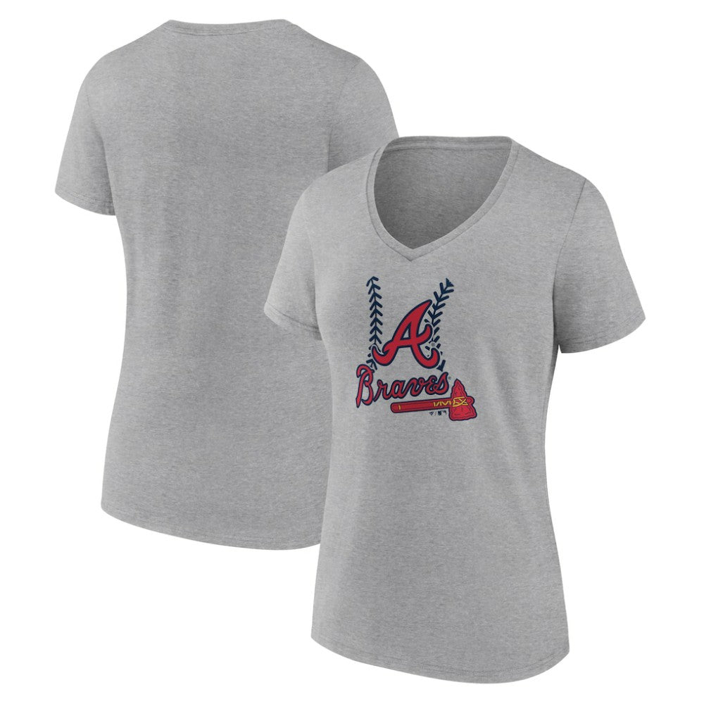 Atlanta Braves Women's Fastball V-Neck T-Shirt Near Me