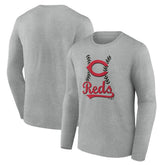 Cincinnati Reds Fastball Long Sleeve T-Shirt On Sale