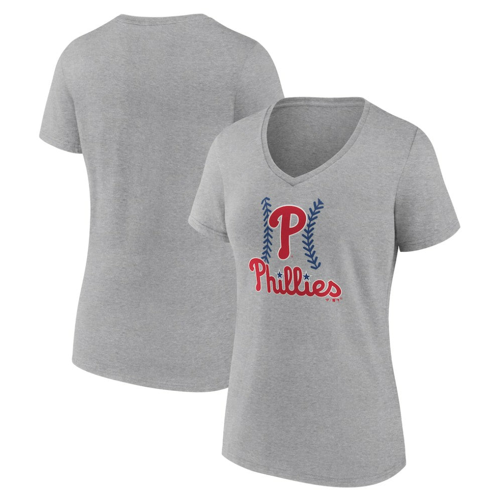Philadelphia Phillies Women's Fastball V-Neck T-Shirt Online