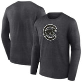Chicago Cubs Monochrome Long Sleeve T-Shirt Online